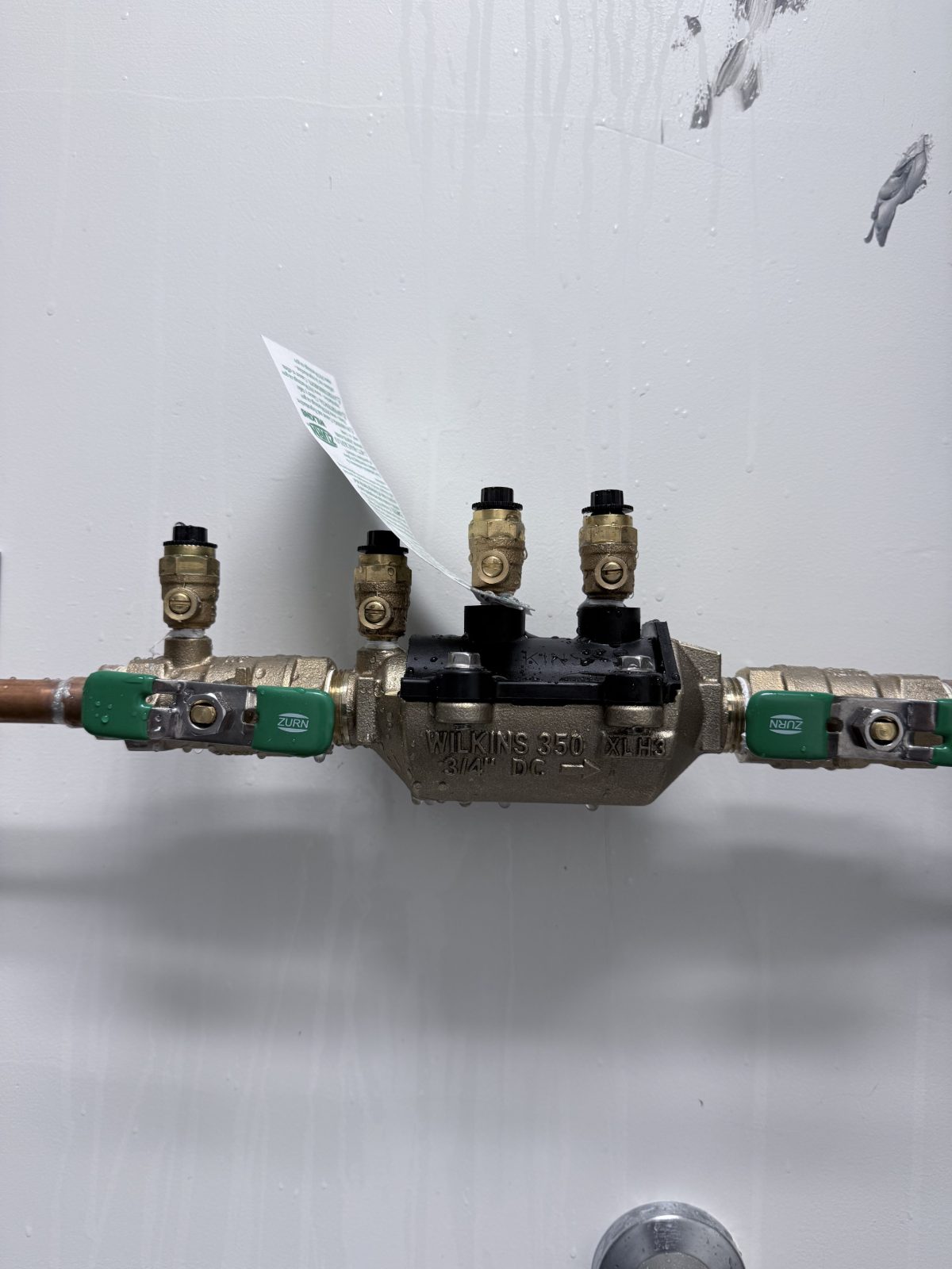 Backflow testing job