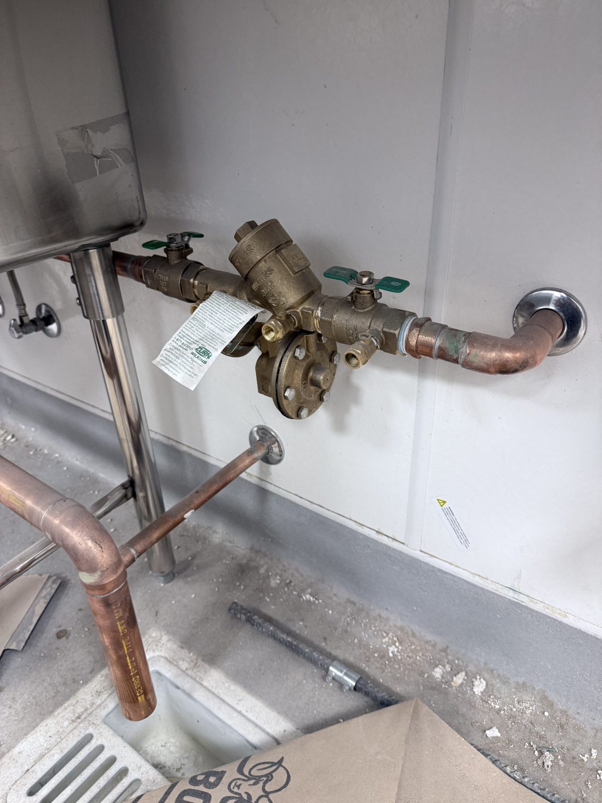 Backflow testing job