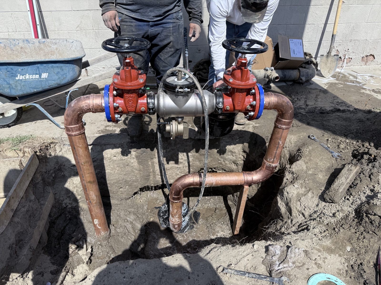 Backflow testing job